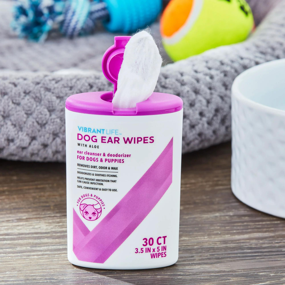 Dog ear wipes