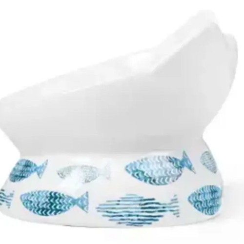 Plato cerámica pescados azules