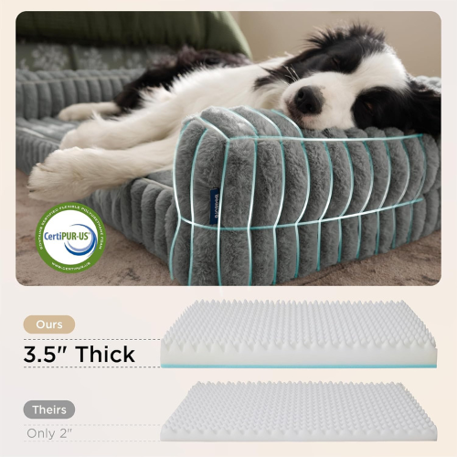 Cama Ortopédica Gris (35 pulg)