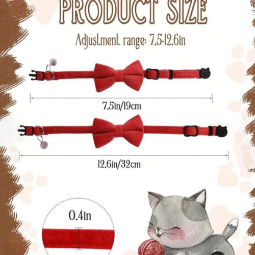 Bow tie cat collar