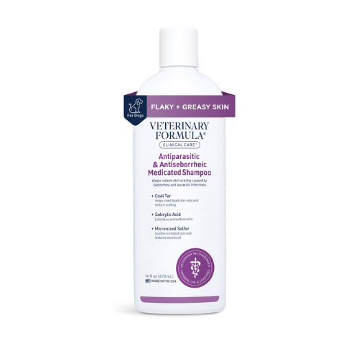 Antiparasitic & Antiseborrheic medicated shampoo