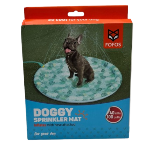 Doggy sprinkler mat