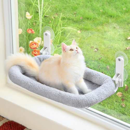 Cama colgante de ventana para gatos (40 lbs)