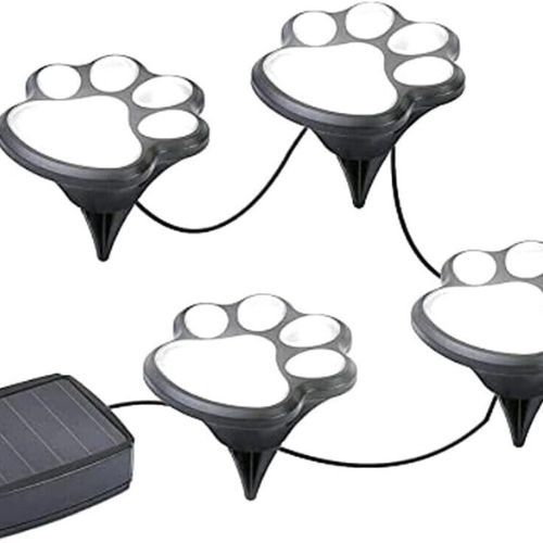 Paw print garden lighting - Led Solar