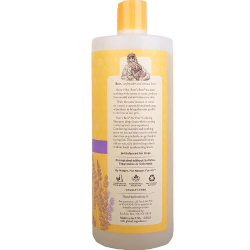 Shampoo "Calming" de Burt’s Bees con lavanda y té verde (32 oz)