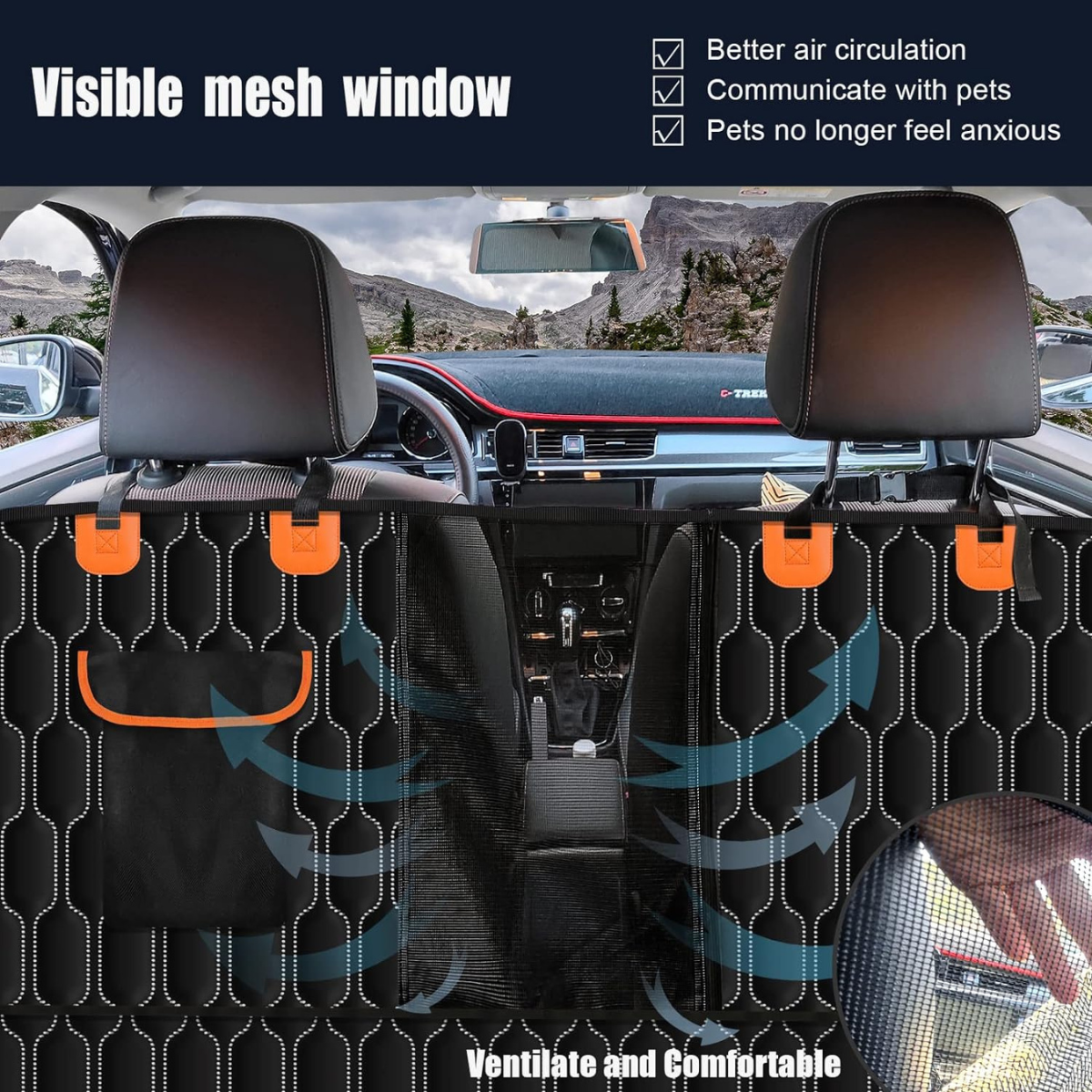 Forro impermeable asiento trasero de carro