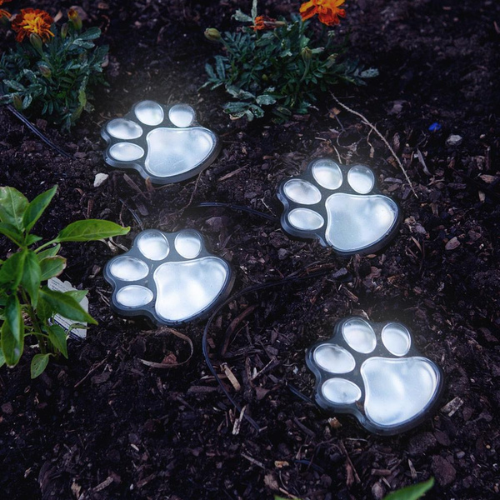 Paw print garden lighting - Led Solar