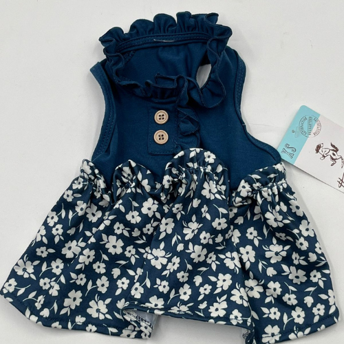 Blue dog dress