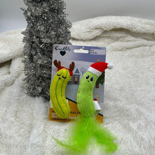 Christmas Pickles Cat Toy