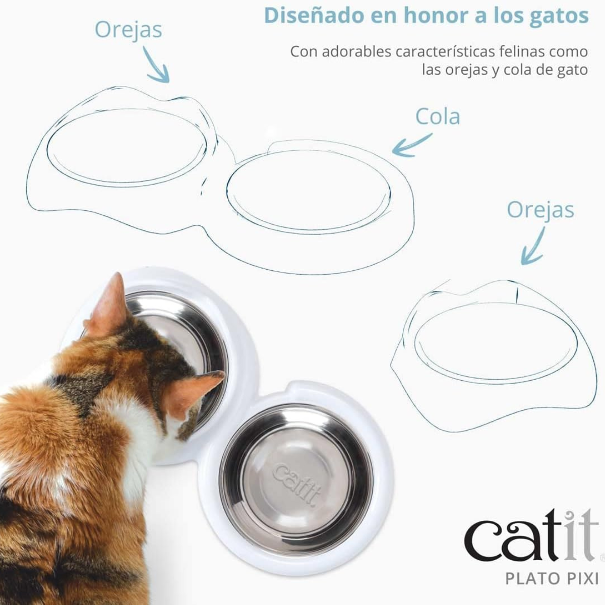 Plato Doble Gato Catit