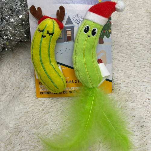 Christmas Pickles Cat Toy