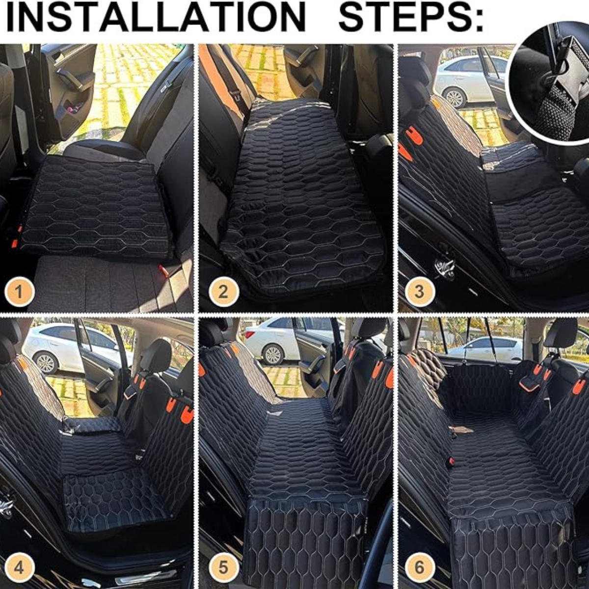 Forro impermeable asiento trasero de carro