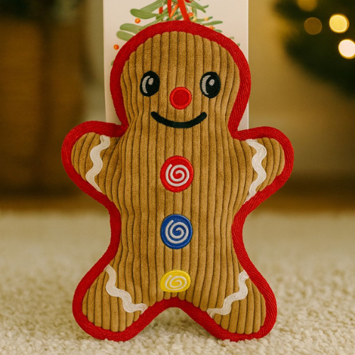 Christmas Gingerbread Dog Toy