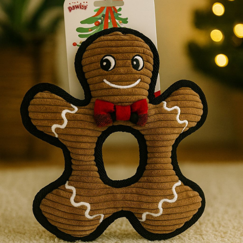 Christmas Gingerbread Dog Toy